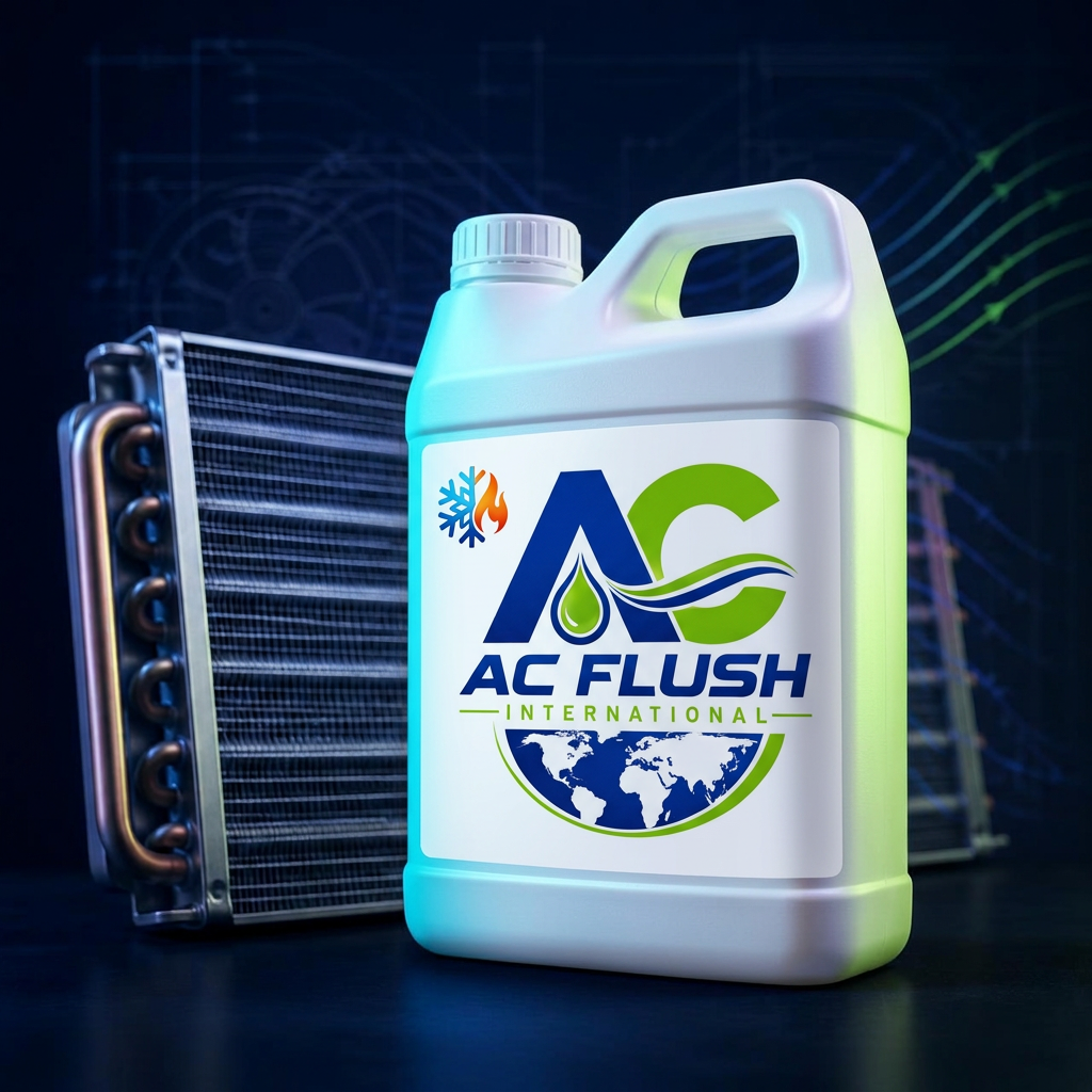 7-Figure Service Add-On coil treatment beside an HVAC coil